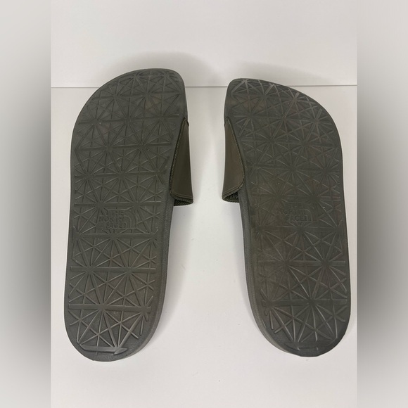 The North Face Men’s 13 Army Green Black Slides Casual Slip On Sandals - Picture 10 of 12